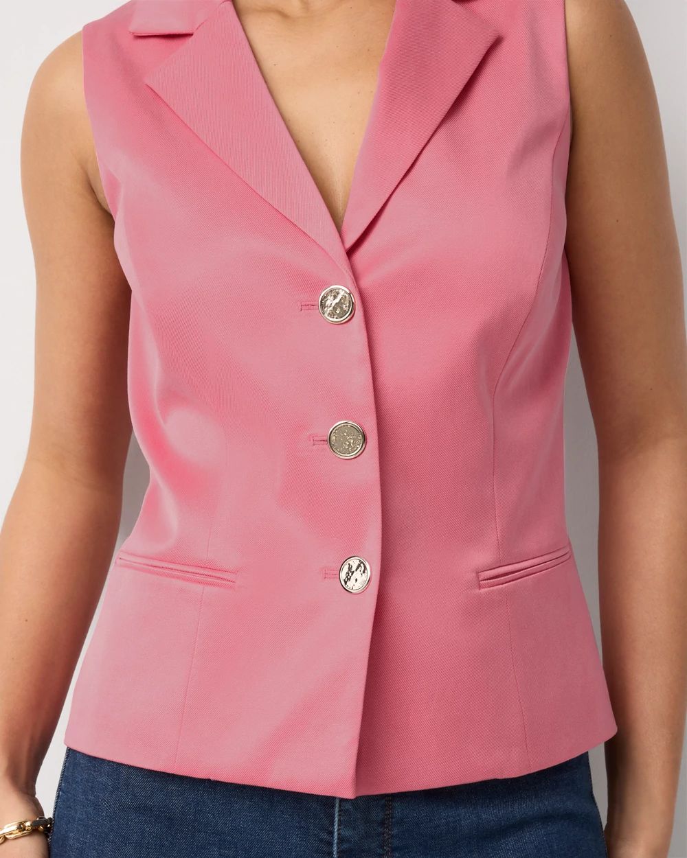 Petite Single-Breasted Vest | White House Black Market